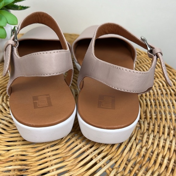 New Fitflop Cova II Closed Toe Sandal Leather 6.5 Mink - Picture 5 of 12